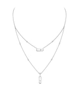 Harrods Messika Move Uno White Gold and Diamond Necklace (0.30ct)- Buy online at McGrocer