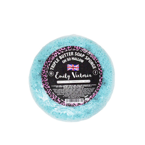 Emily Victoria Triple Butter Soap Sponge Oh So Mallow, UK version