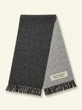 Burberry football logo-intarsia reversible wool scarf 168cm (British brand)