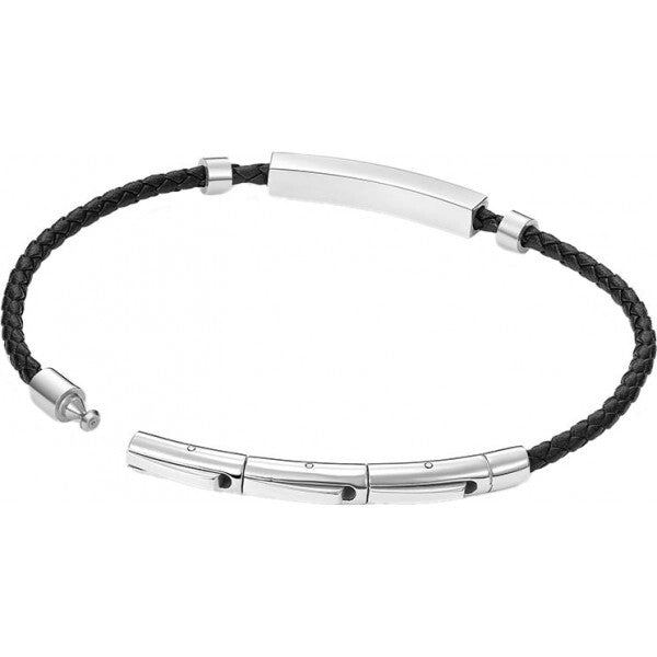 Police black contour bracelet for men, UK version