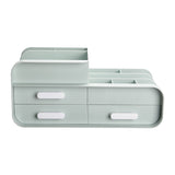 Livingandhome Desk Organizer Green 3-drawer, imported from the UK