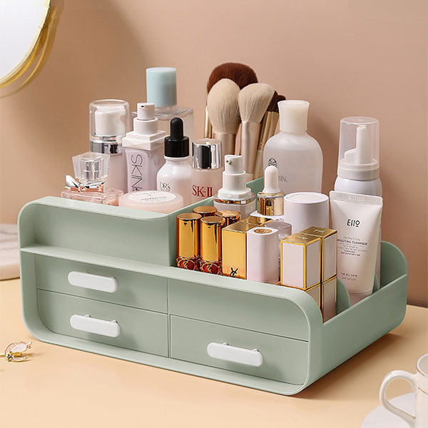 Livingandhome Desk Organizer Green 3-drawer, imported from the UK