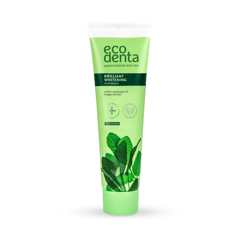 Ecodenta Whitening Toothpaste Mint Oil and Sage Extract 100ml - British product