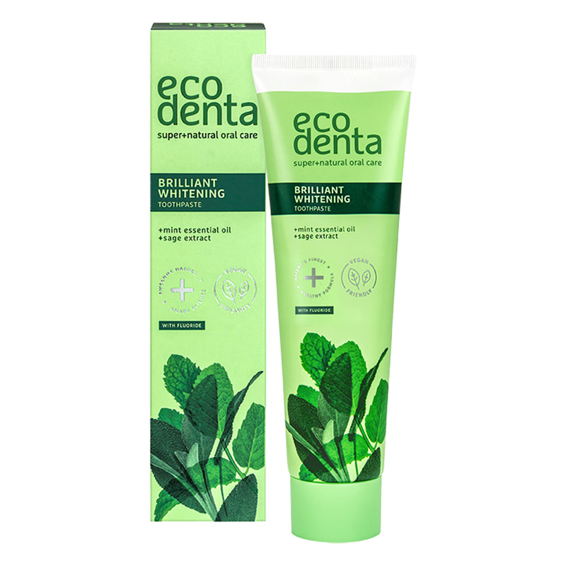 Ecodenta Whitening Toothpaste Mint Oil and Sage Extract 100ml - British product