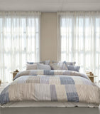 Schlossberg striped Melvin Oxford pillow case for King size, 50x75cm (British brand)
