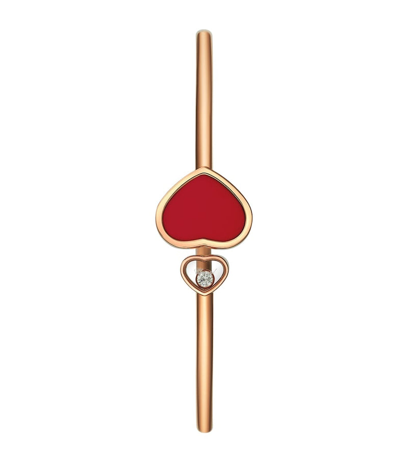 Chopard Happy Hearts bangle rose gold diamond, imported from the UK