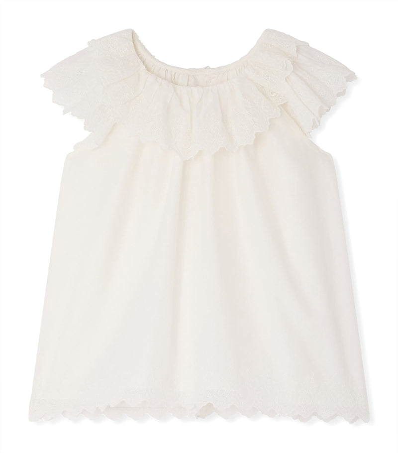 Bonpoint Cotton Broderie Anglaise Blouse (10-14 Years)