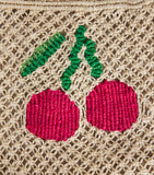 The Jacksons jute cherry Tracey tote bag - British product