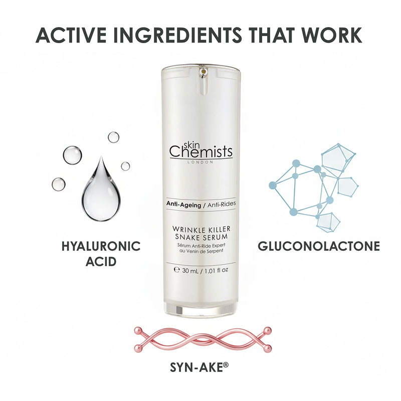 skinChemists Wrinkle Killer Anti-Ageing Snake Serum 30ml, UK version