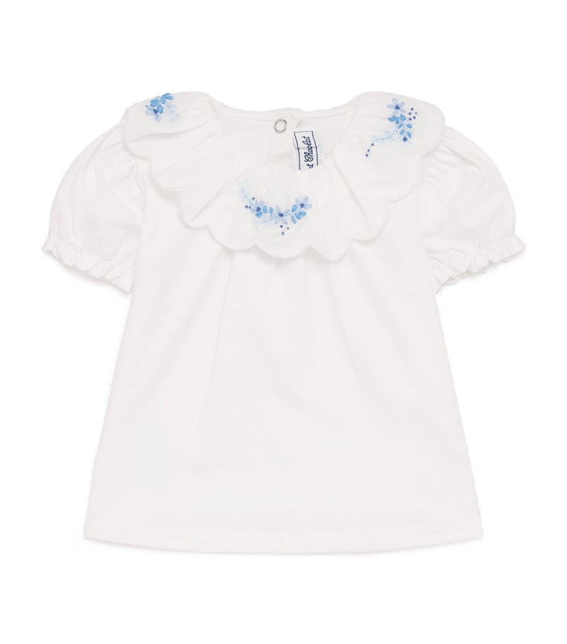 Tartine et Chocolat children's floral embroidered blouse (British brand)