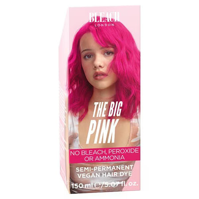 Superdrug Bleach London The Big Pink Super Cool Colour Semi Permanent Hair Dye 150ml- Buy online at McGrocer