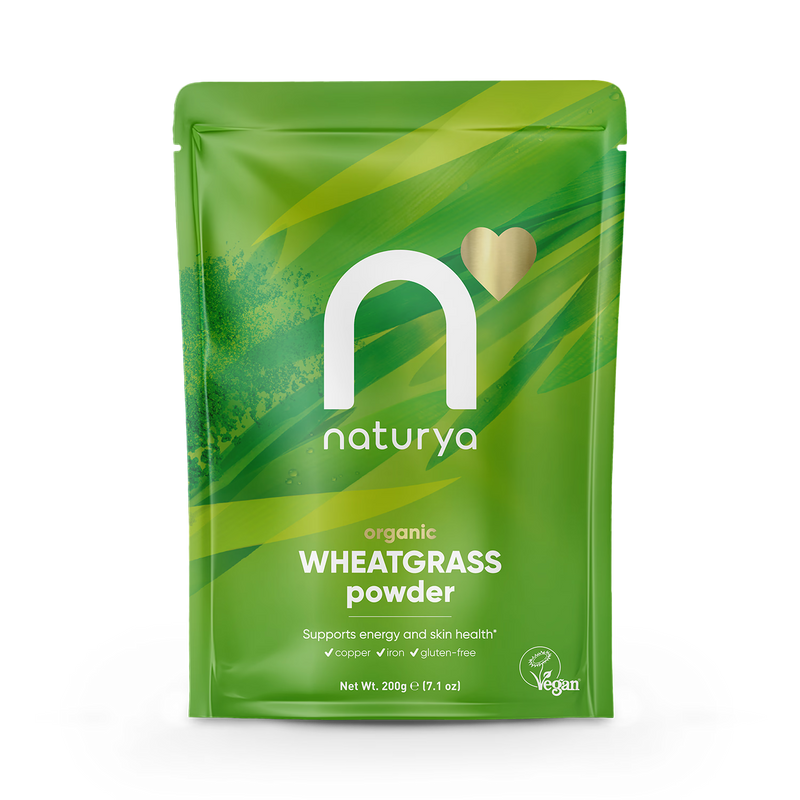 Naturya Organic Wheatgrass Powder 200g, imported from the UK