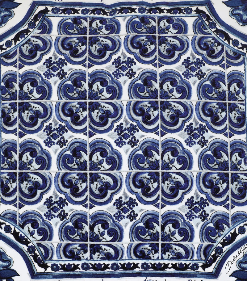 Dolce&Gabbana silk Blu Mediterraneo cushion 60cm x 60cm - British product