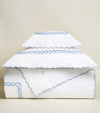 Pratesi Oxford pillowcase with braid motif, 30cm x 40cm, imported from the UK