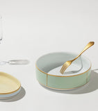GINORI 1735 porcelain salad bowl Verde 24cm, UK version