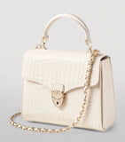 Aspinal of London Midi Mayfair Top-Handle Bag, imported from the UK