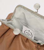 Weekend Max Mara medium Pasticcino leather clutch bag - British product