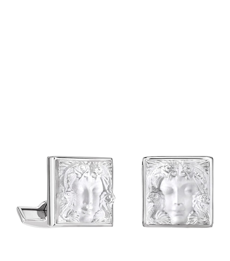 Lalique Crystal Aréthuse cufflinks, imported from the UK