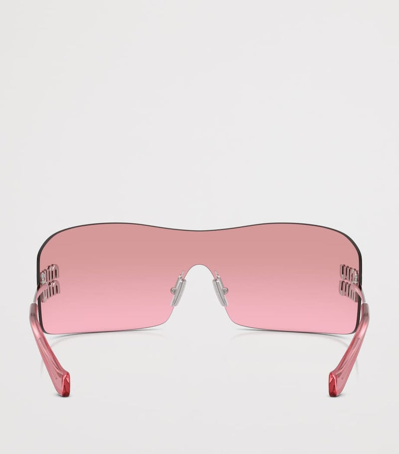 Miu Miu rimless shield sunglasses (British brand)