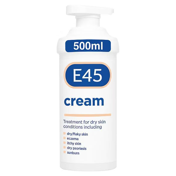 E45 Moisturising Cream Dry Skin 500g - British product