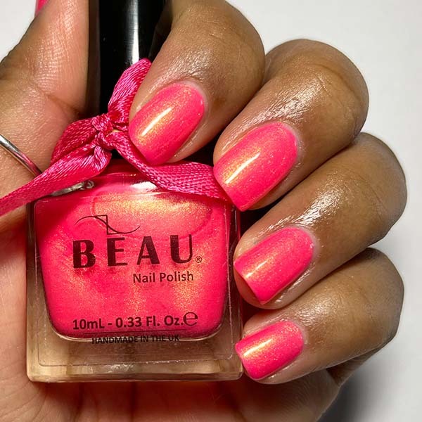 BEAU Rosé Neon Nail Polish 10ml - British product
