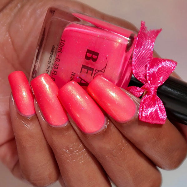 BEAU Rosé Neon Nail Polish 10ml - British product