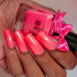 BEAU Rosé Neon Nail Polish 10ml - British product