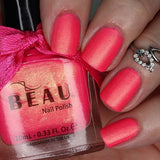 BEAU Rosé Neon Nail Polish 10ml - British product