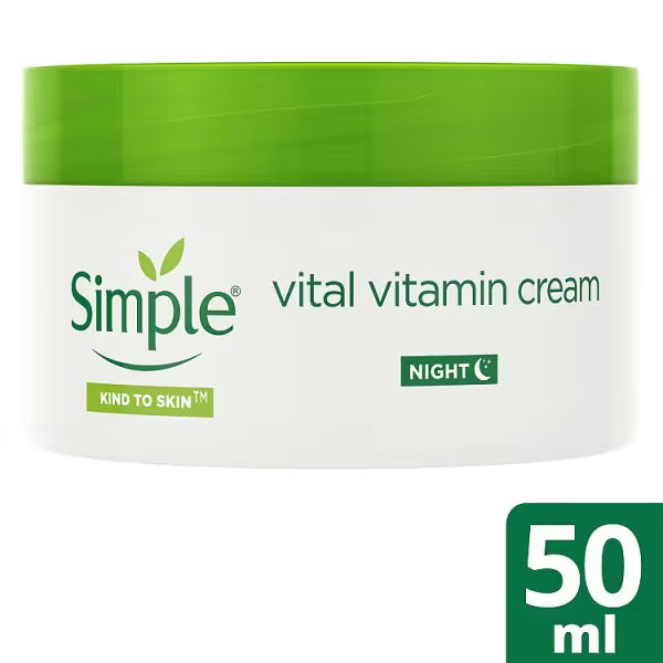 Simple Kind to Skin Vital Vitamin Night Cream 50ml (British brand)