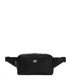 Dolce&Gabbana calfskin Roma belt bag with logo plaque and adjustable strap - British product