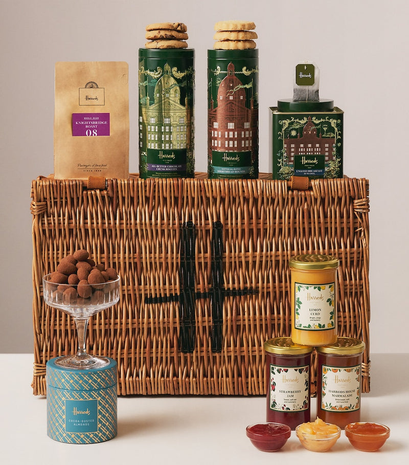 Harrods Food Halls Signatures hamper, imported from the UK