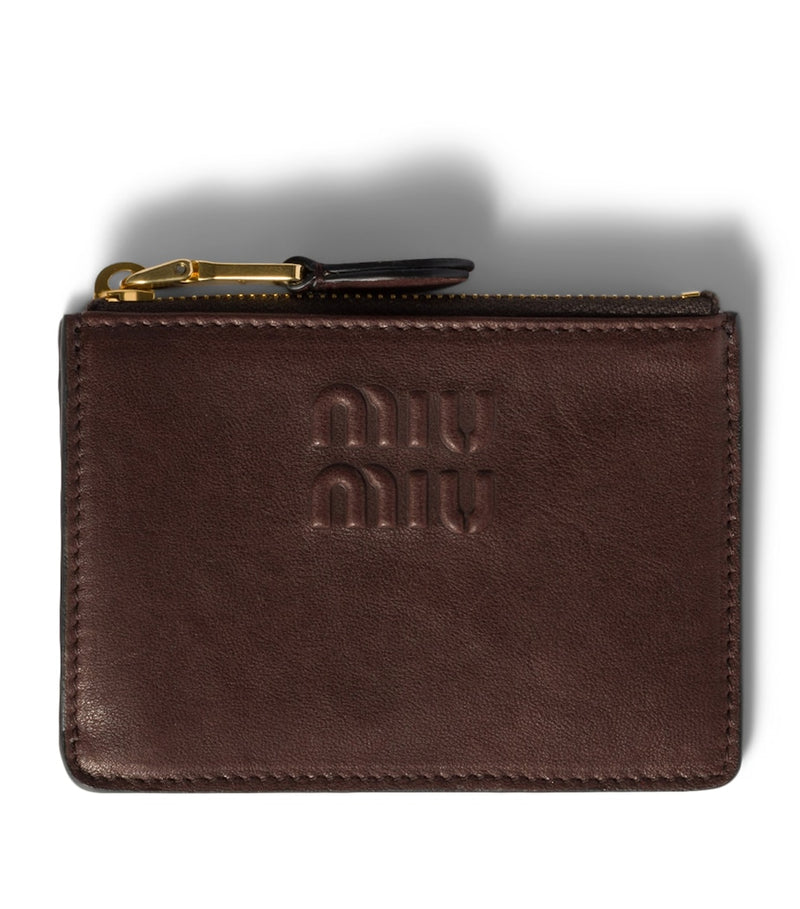Miu Miu Nappa Leather Embossed Card Holder, UK version