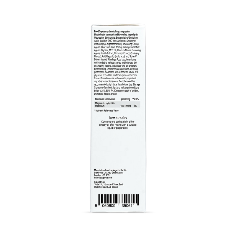 Starpowa magnesium liposomal cranberry 14 sachets - British product