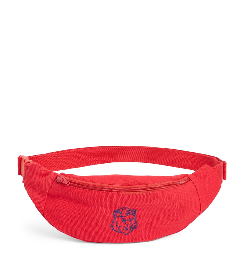 Bonpoint embroidered bag red with fox, imported from the UK