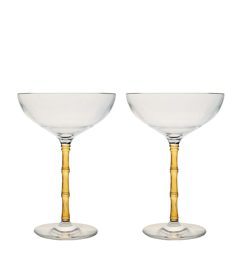 La Doublej bamboo coupe glasses set of 2, UK version