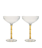 La Doublej bamboo coupe glasses set of 2, UK version