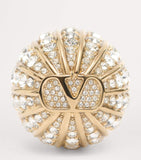 Valentino Garavani crystal clip-on drop earrings (British brand)