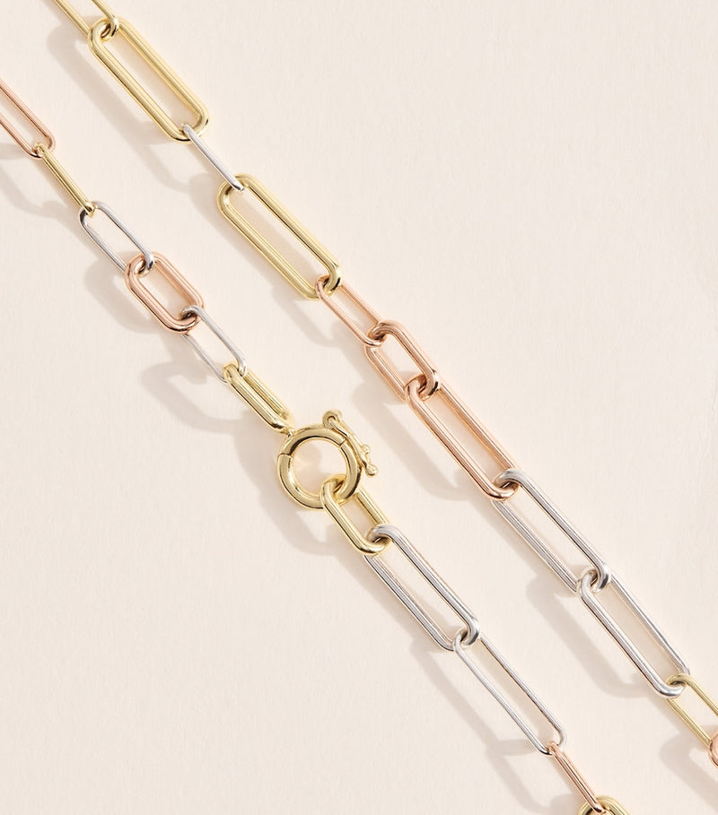 Spinelli Kilcollin Marius necklace in mixed gold and silver (British brand)