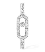Harrods Messika Move Uno White Gold and Diamond Pavé Single Earring (0.19ct)- Buy online at McGrocer
