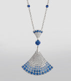 Bvlgari DIVAS' DREAM white gold diamond sapphire necklace - British product
