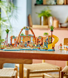 Lego beach resort building set with 6 minidolls and animal figures, 1140 pieces, UK version