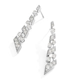 Marli New York drop earrings 18kt white gold diamonds, UK version