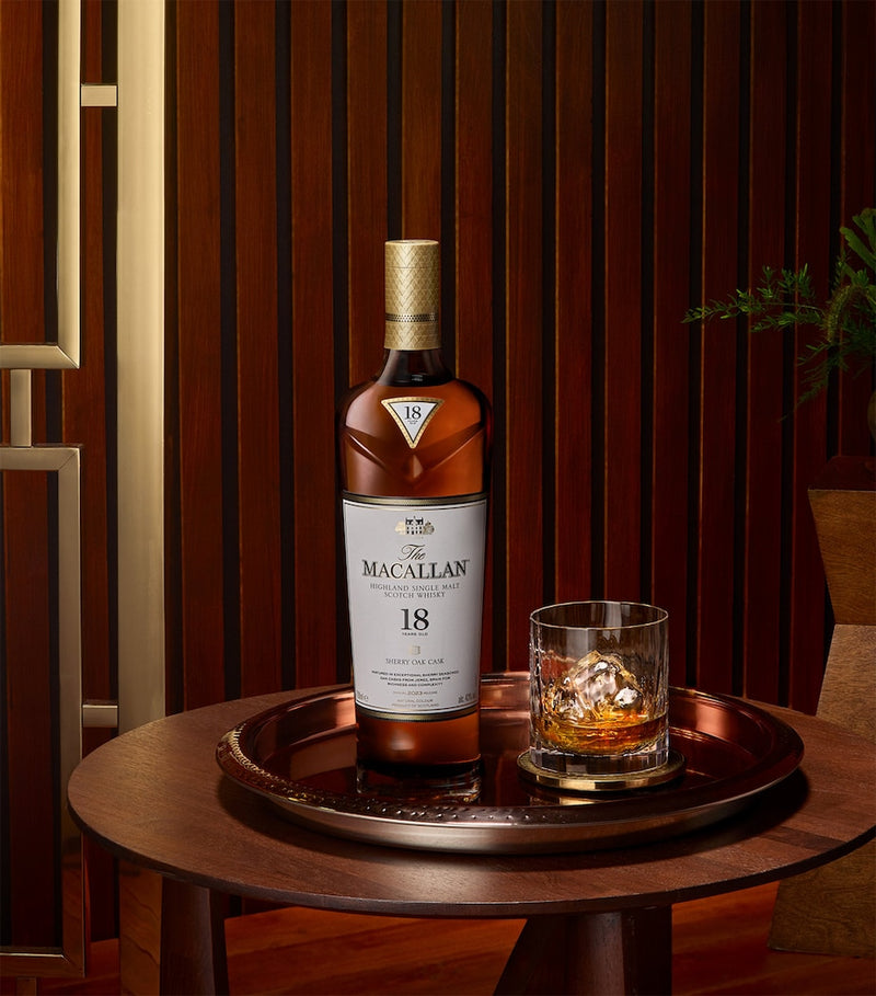 The Macallan 18-Year-Old Sherry Oak Single Malt Scotch Whisky 70cl (British brand)