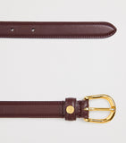 Harrods classic leather slim belt (British brand)