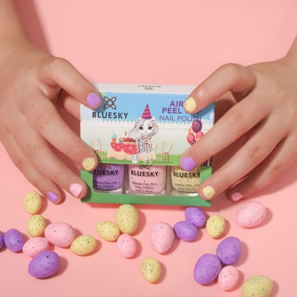 Bluesky Airkiss Kids Nail Polish 3 Pack Speckled Eggs - British product