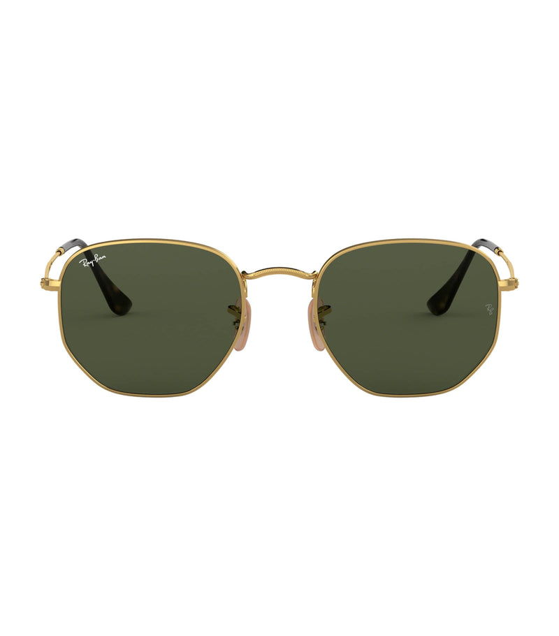 Ray-Ban hexagonal sunglasses with gradient colours, imported from the UK
