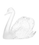Harrods Lalique Crystal Swan Head Up Sculpture Handcrafted Crystal Sculpture- Buy online at McGrocer