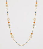 Boodles Palace Collection gold necklace diamonds sapphires garnets (British brand)