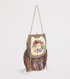 Valentino Garavani embellished floral shoulder bag - British product