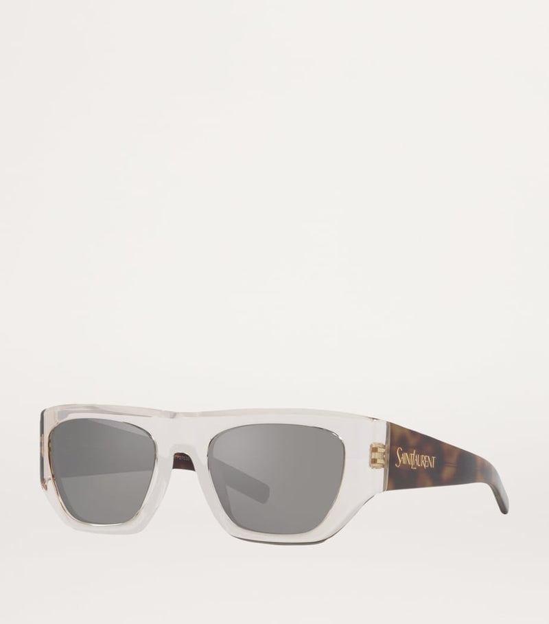 Saint Laurent Sl 740 pillowed square sunglasses - British product
